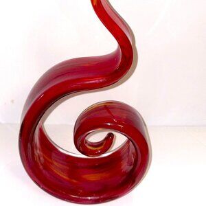 LIKE NEW HAND MADE GLASS ABSTRACT ART SCULPTURE